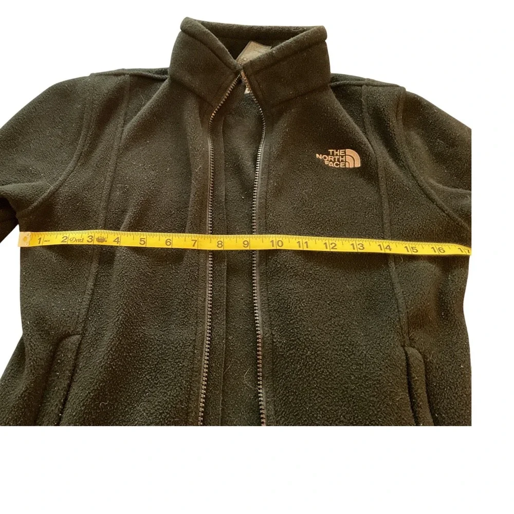 The North Face Girls Fleece Jacket Black Full Zip Size M Medium‎